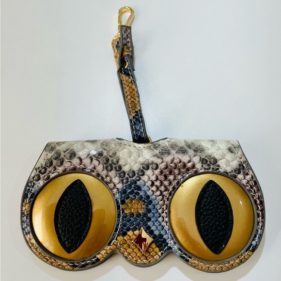 Leather Eyeglasses Case Bag Keychain Charm Decoration Pendant Gift Acces… - Picture 4 of 11